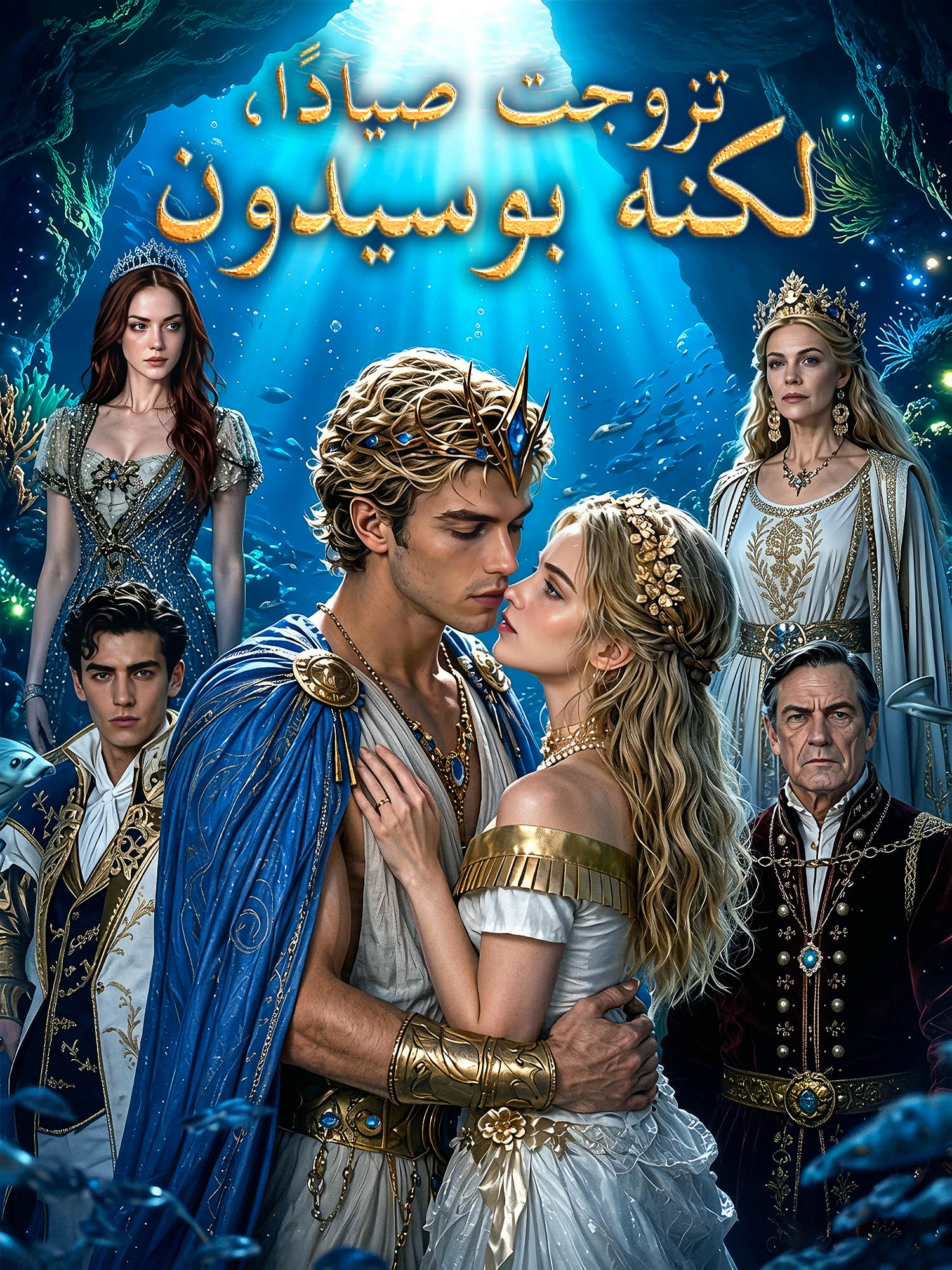 غلاف دراما تزوجت صيادًا، لكنه بوسيدون القصيرة (دراما قصيرة عمودية ضمن مجموعة)