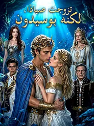 غلاف وملصق مسلسل تزوجت صيادًا، لكنه بوسيدون القصير