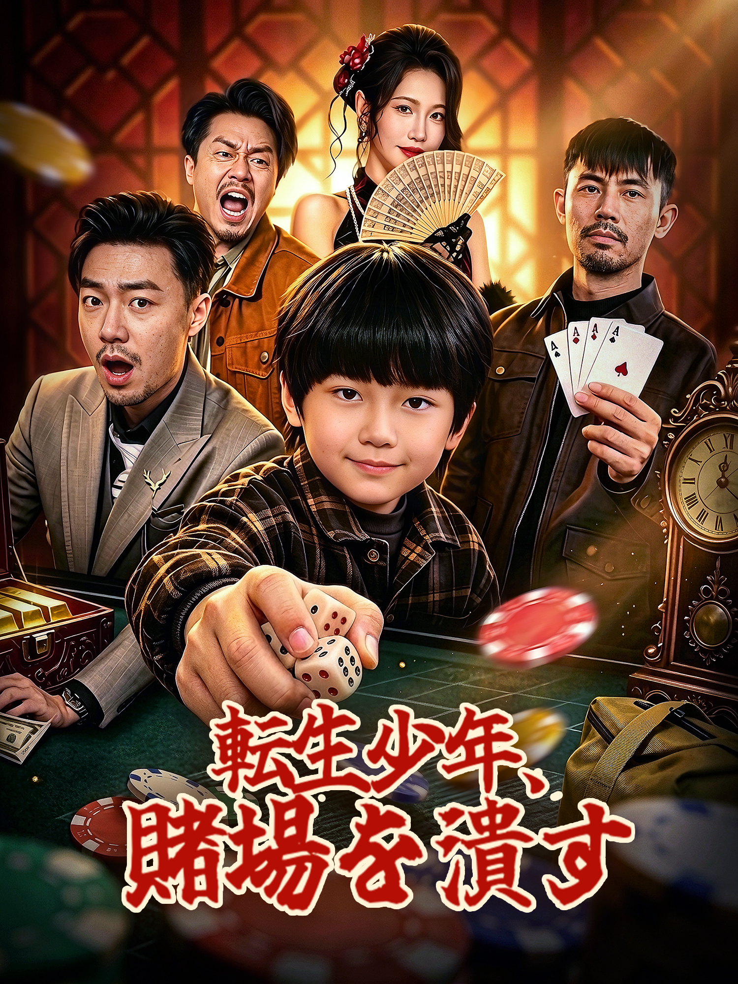 転生少年、賭場を潰す ショートドラマのポスター (縦型作品)